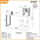 Escrivaninha com porta e prateleira mdf